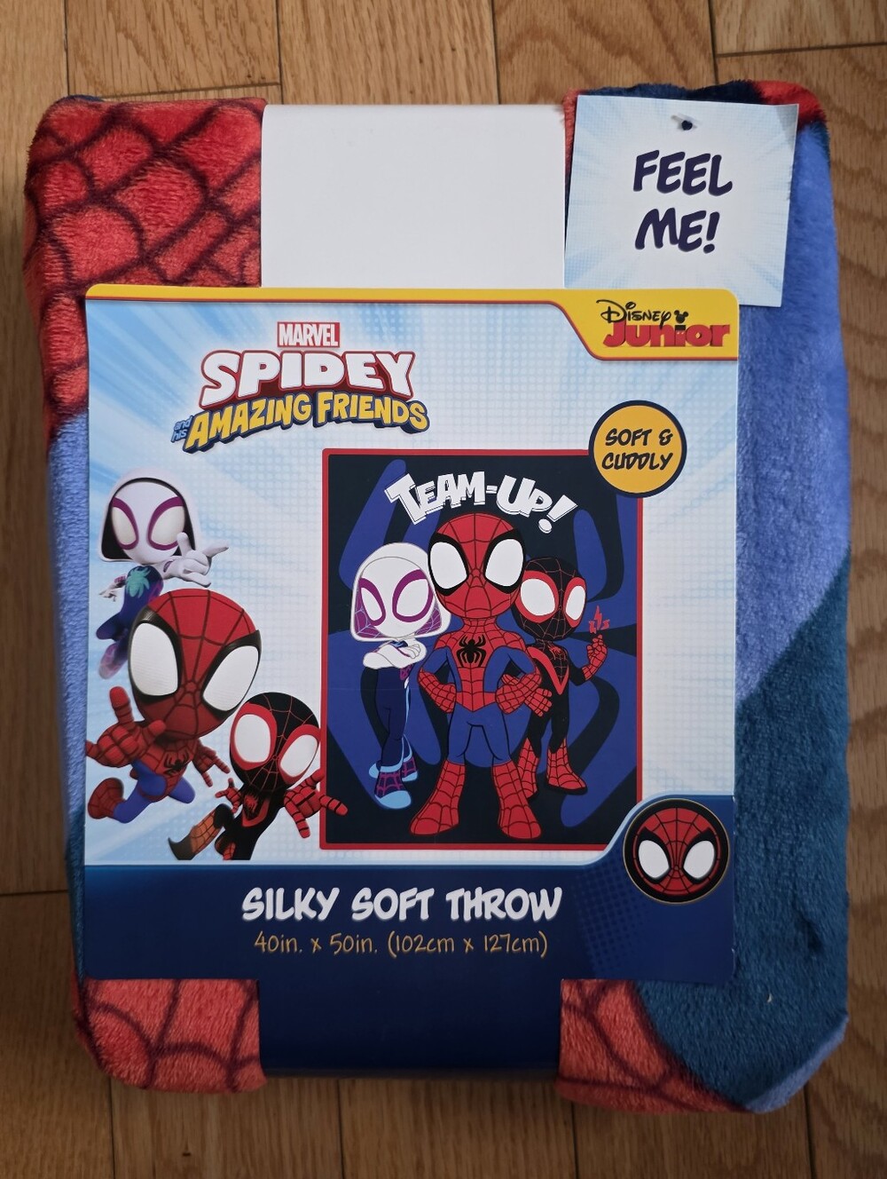 Disney Junior Marvel Spidey And His Amazing Friends Silky Soft Throw Blanket